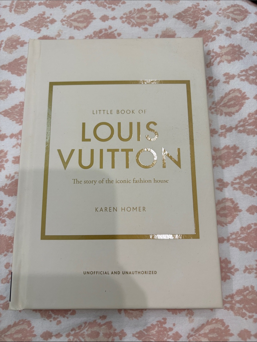 Louis Vuitton White and Gold Decorative Coffee Table Book